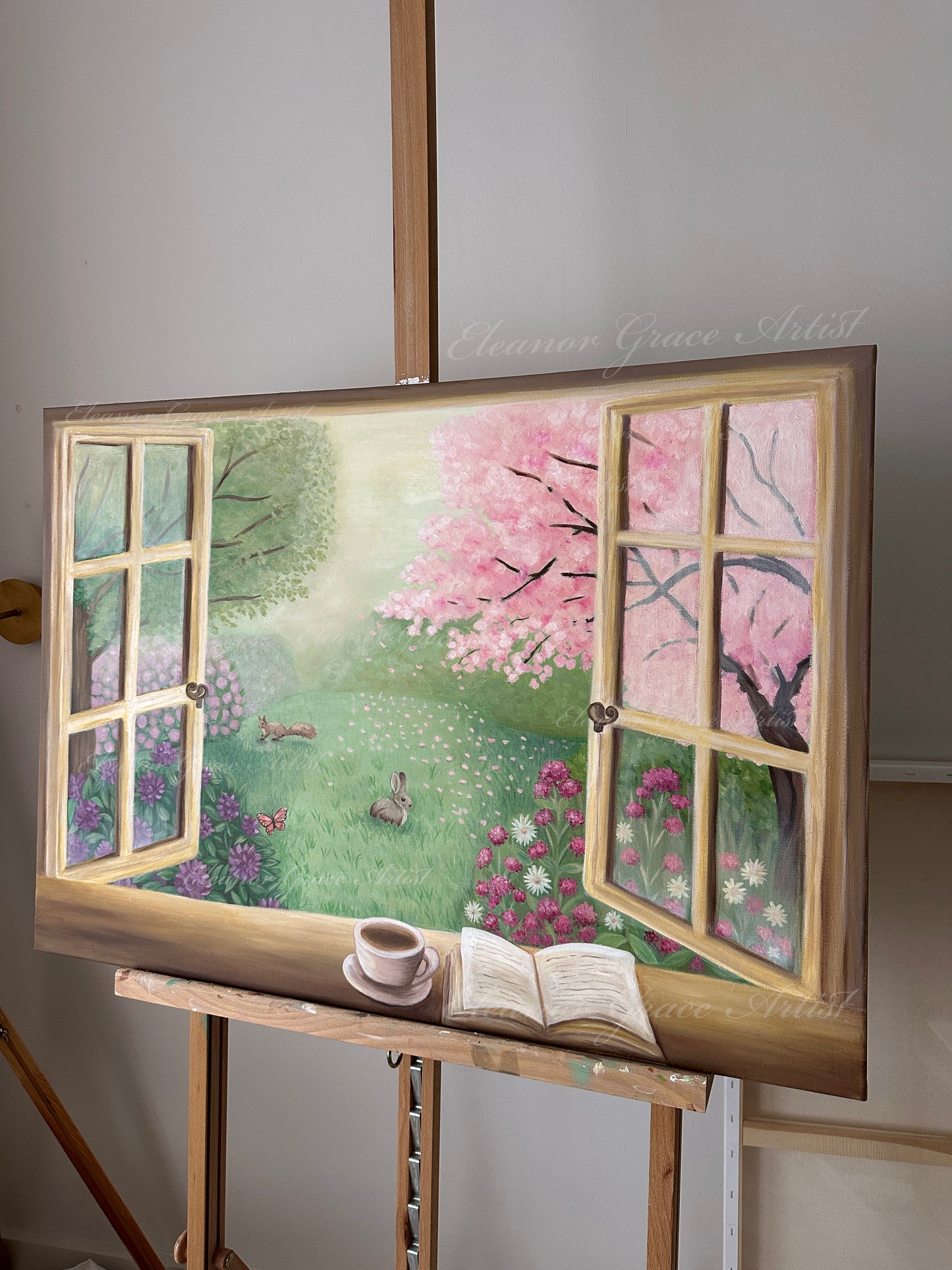 "Through the window" - Original painting